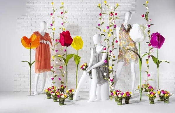Frühlingsdeko | Kunstblumen^DecoWoerner Künstliche XXL Tulpe, 140 Cm, weiß