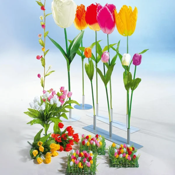 Frühlingsdeko | Kunstblumen^DecoWoerner Künstliche XXL Tulpe, 140 Cm, weiß