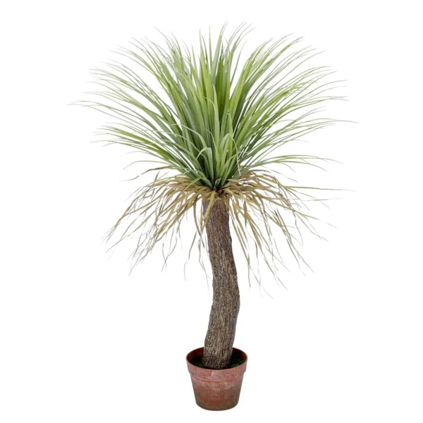 Zimmerpflanzen^DecoWoerner Künstliche Yucca Palme "wild" Im Topf 110 Cm grün