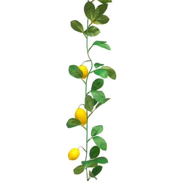 Girlanden & Ranken^DecoWoerner Künstliche Zitronen-Girlande 180 Cm gelb