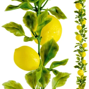 Girlanden & Ranken | Obst & Früchte^DecoWoerner Künstliche Zitronen-Ranke 200 Cm gelb