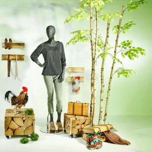 Themen-Deko | Frühlingsdeko^DecoWoerner Künstlicher Birkenzweig 60 Cm grün