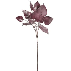 Herbstdeko^DecoWoerner Künstlicher Blätterzweig 60 Cm rot