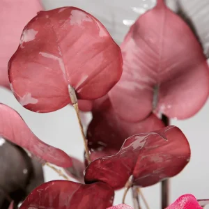 Herbstdeko^DecoWoerner Künstlicher Blätterzweig 60 Cm rot