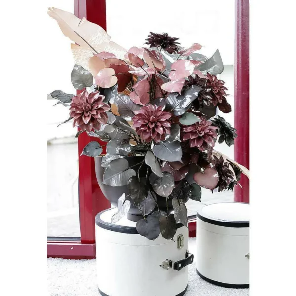 Herbstdeko^DecoWoerner Künstlicher Blätterzweig 60 Cm rot
