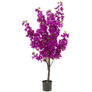 Kunstbäume^DecoWoerner Künstlicher Bougainvillea-Baum 145 Cm rot