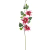 Äste & Zweige^DecoWoerner Künstlicher Clematis-Zweig Pink - Weiß , 80 Cm rosa