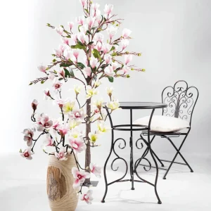 Frühlingsdeko | Äste & Zweige^DecoWoerner Künstlicher Edel-Magnolienzweig, Weiß/rosa, 100 Cm mehrfarbig