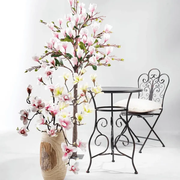 Frühlingsdeko | Äste & Zweige^DecoWoerner Künstlicher Edel-Magnolienzweig, Weiß/rosa, 100 Cm mehrfarbig