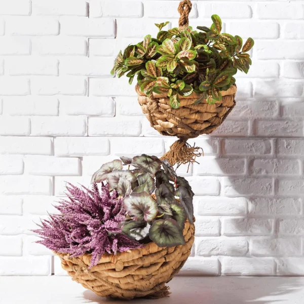 Herbstdeko | Kunstblumen^DecoWoerner Künstlicher Erikabusch Heidekraut, 30 Cm violett
