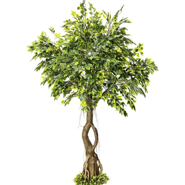 Sommerdeko | Frühlingsdeko^DecoWoerner Künstlicher Ficusbaum Mit Standplatte 245 Cm grün