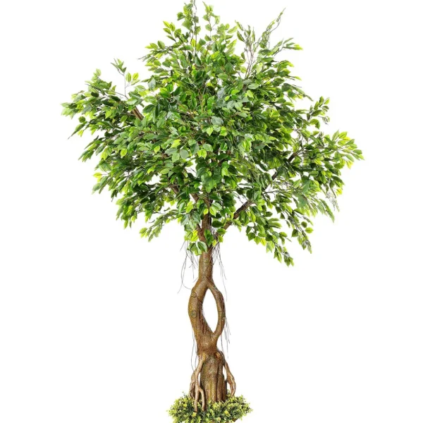 Sommerdeko | Frühlingsdeko^DecoWoerner Künstlicher Ficusbaum Mit Standplatte 245 Cm grün