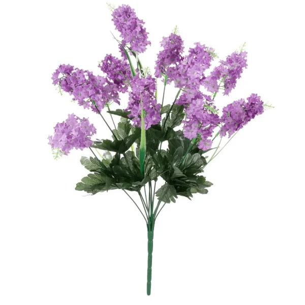 Frühlingsdeko | Blumensträuße & Blumenkränze^DecoWoerner Künstlicher Flieder-Blumenstrauß 12 Blüten 48 Cm Hoch, 25 Cm Ø violett