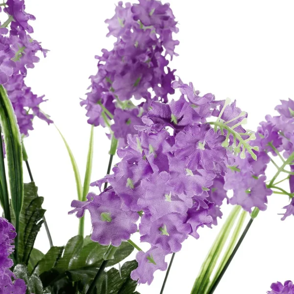 Frühlingsdeko | Blumensträuße & Blumenkränze^DecoWoerner Künstlicher Flieder-Blumenstrauß 12 Blüten 48 Cm Hoch, 25 Cm Ø violett