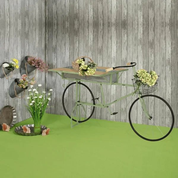 Frühlingsdeko | Dekogras^DecoWoerner Künstlicher Grasbund Mit Weißen Blüten 70 Cm grün