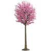 Kunstbäume^DecoWoerner Künstlicher Kirschblütenbaum In Zart Mit Standplatte 208 Cm rosa