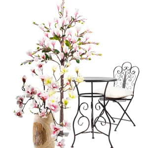 Kunstbäume | Frühlingsdeko^DecoWoerner Künstlicher Magnolienblüten-Baum, 180 Cm rosa