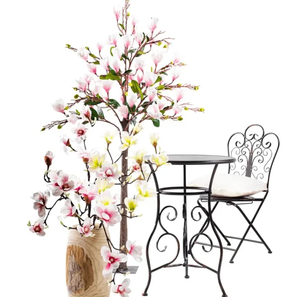 Kunstbäume | Frühlingsdeko^DecoWoerner Künstlicher Magnolienblüten-Baum, 180 Cm rosa