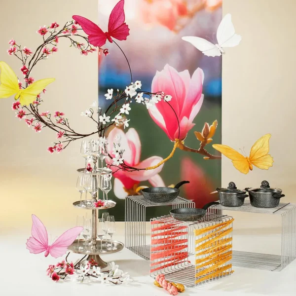 Frühlingsdeko | Äste & Zweige^DecoWoerner Künstlicher Magnolien-Zweig , 87 Cm rosa