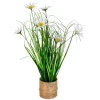 Kunstblumen^DecoWoerner Künstlicher Margeritenbund Im Topf 33 Cm weiß