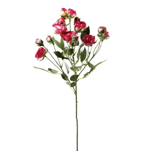 Themen-Deko | Kunstblumen^DecoWoerner Künstlicher Moosröschen-Zweig, 60 Cm rosa