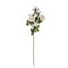 Themen-Deko | Kunstblumen^DecoWoerner Künstlicher Rosenzweig, 73 Cm, Creme weiß