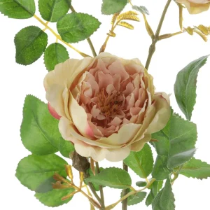 Kunstblumen^DecoWoerner Künstlicher Rosenzweig , 60 Cm rosa