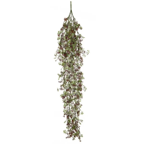 Hängepflanzen | Schwer Entflammbare Kunstpflanzen^DecoWoerner Künstlicher er Blumenhänger B1, 100 Cm rot