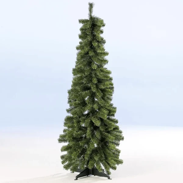 Künstliche Weihnachtsbäume^DecoWoerner Künstlicher, Schmaler Tannenbaum 150 Cm, B1 grün