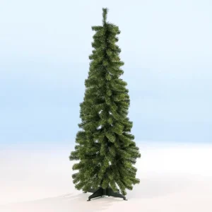 Künstliche Weihnachtsbäume^DecoWoerner Künstlicher, Schmaler Tannenbaum 240 Cm, B1 grün