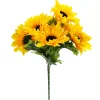 Herbstdeko | Blumensträuße & Blumenkränze^DecoWoerner Künstlicher Sonnenblumen-Strauß, 45 Cm gelb