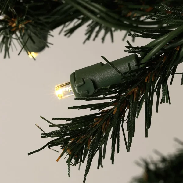 Künstliche Weihnachtsbäume^DecoWoerner Künstlicher Tannenbaum Alpintanne Mit LED 240 Cm grün