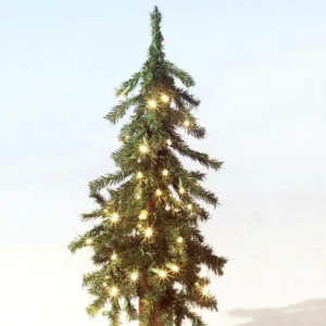 Künstliche Weihnachtsbäume^DecoWoerner Künstlicher Tannenbaum Alpintanne Mit LED 60 Cm grün