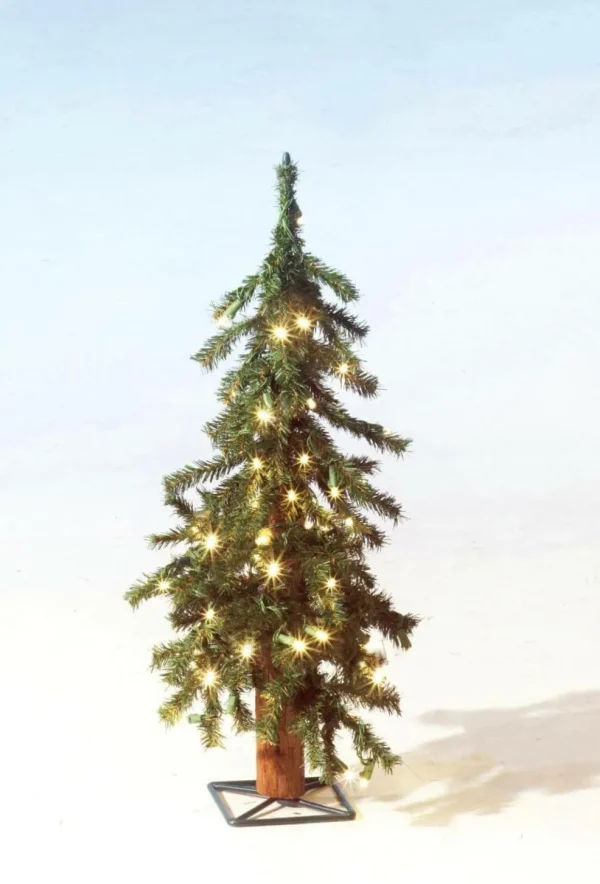 Künstliche Weihnachtsbäume^DecoWoerner Künstlicher Tannenbaum Alpintanne Mit LED 60 Cm grün