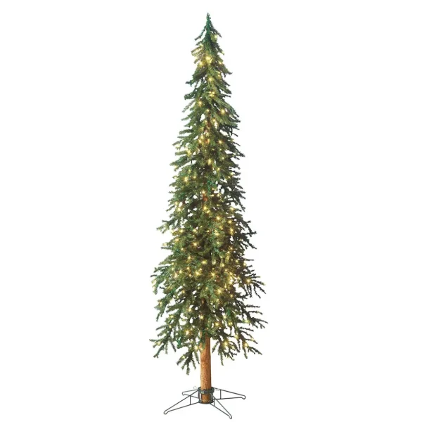 Künstliche Weihnachtsbäume^DecoWoerner Künstlicher Tannenbaum Alpintanne Mit LED 240 Cm grün