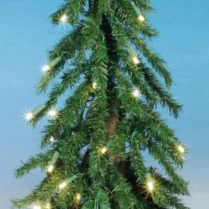 Künstliche Weihnachtsbäume^DecoWoerner Künstlicher Tannenbaum Alpintanne Mit LED 60 Cm grün