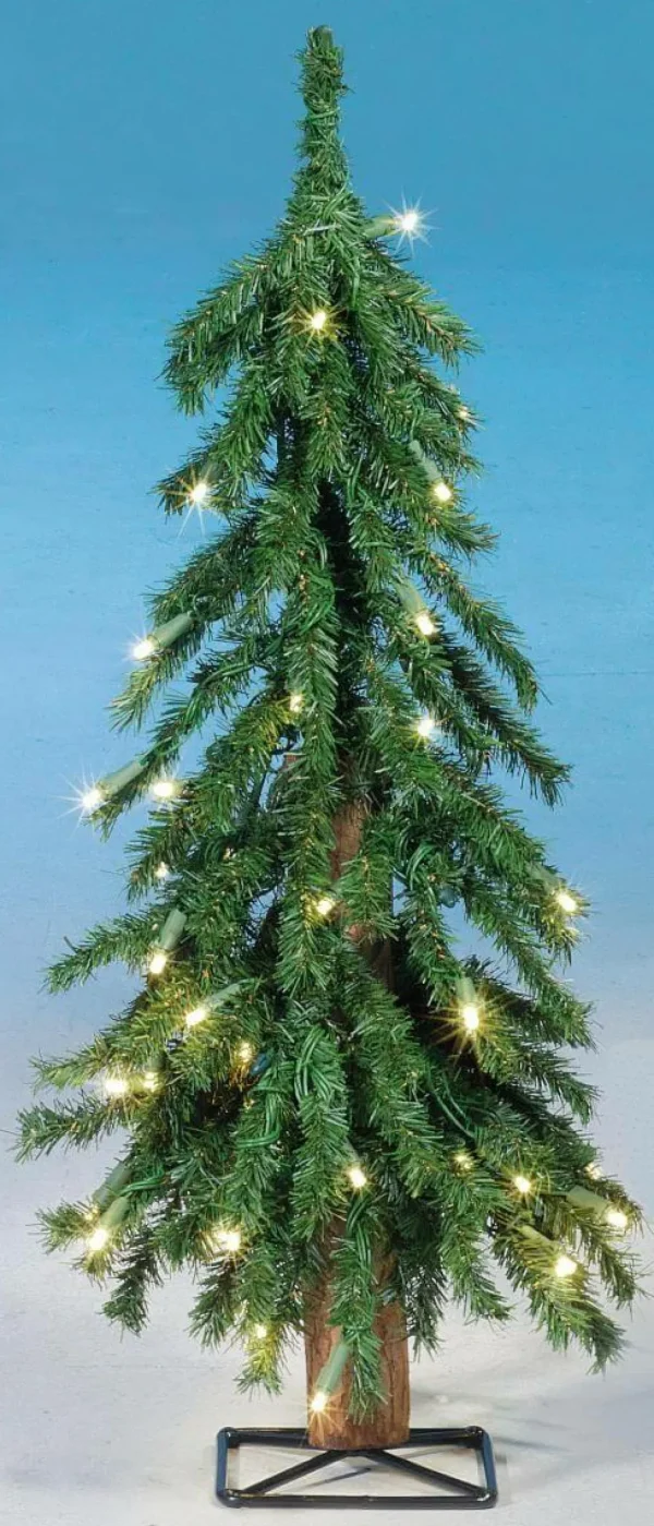 Künstliche Weihnachtsbäume^DecoWoerner Künstlicher Tannenbaum Alpintanne Mit LED 60 Cm grün