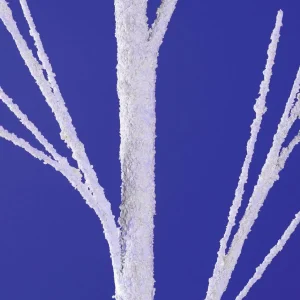Winterdeko^DecoWoerner Künstlicher er Winter Deko-Ast 145 Cm weiß