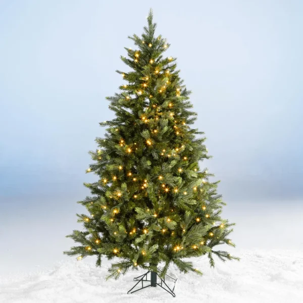 Künstliche Weihnachtsbäume^DecoWoerner Künstlicher Weihnachtsbaum Nordmanntanne Mit LED 180 Cm grün