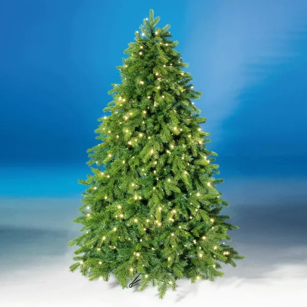 Künstliche Weihnachtsbäume^DecoWoerner Künstlicher Weihnachtsbaum Nordmanntanne Mit LED 300 Cm grün