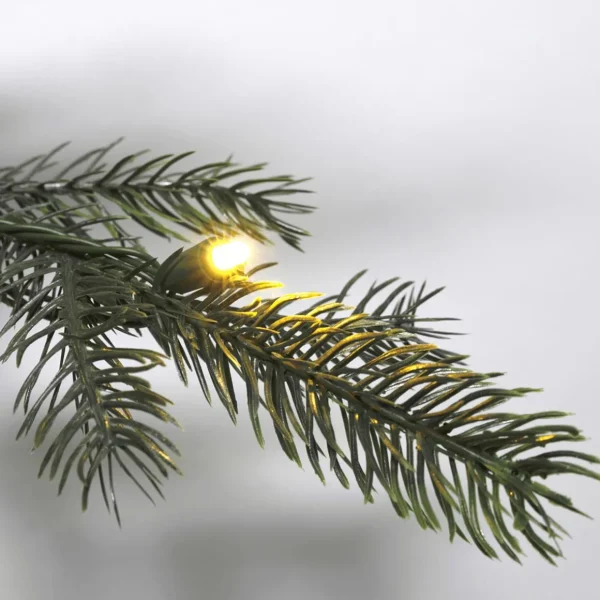 Künstliche Weihnachtsbäume^DecoWoerner Künstlicher Weihnachtsbaum Nordmanntanne Mit LED 150 Cm grün