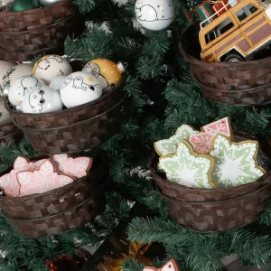 Künstliche Weihnachtsbäume^DecoWoerner Künstlicher Weihnachtsbaum Mit 20 Körben Für Geschenke Und Ware 195 Cm grün