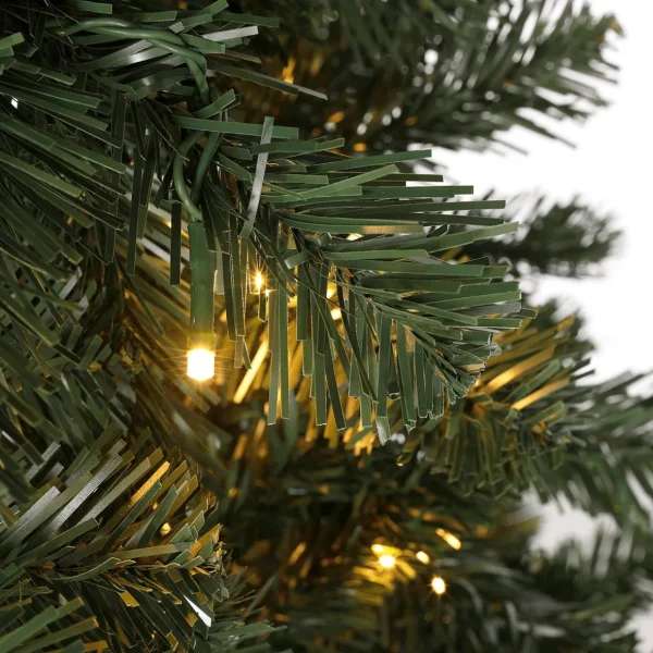 Künstliche Weihnachtsbäume^DecoWoerner Künstlicher Weihnachtsbaum Weißtanne Mit LED 180 Cm grün