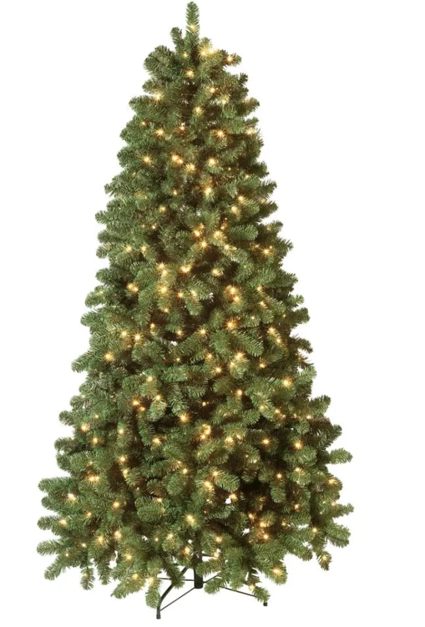 Künstliche Weihnachtsbäume^DecoWoerner Künstlicher Weihnachtsbaum Weißtanne Mit LED 240 Cm grün