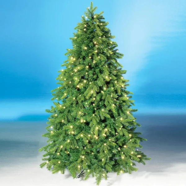 Künstliche Weihnachtsbäume^DecoWoerner Künstlicher Weihnachtsbaum Nordmanntanne Mit LED 180 Cm grün