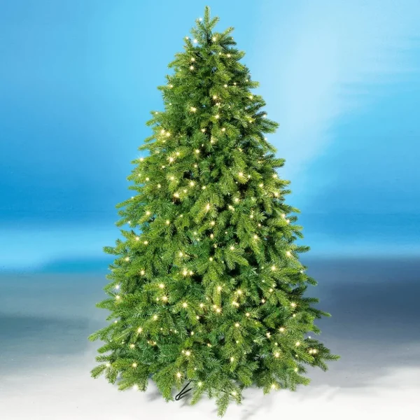 Künstliche Weihnachtsbäume^DecoWoerner Künstlicher Weihnachtsbaum Nordmanntanne Mit LED 180 Cm grün