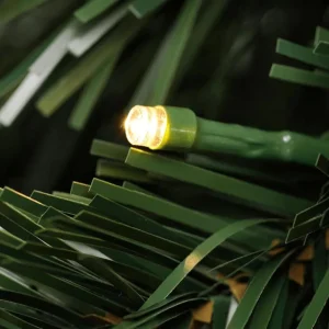 Künstliche Weihnachtsbäume^DecoWoerner Künstlicher Weihnachtsbaum Weißtanne Mit LED 180 Cm grün