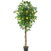 Kunstbäume^DecoWoerner Künstlicher Zitronenbaum 180 Cm gelb