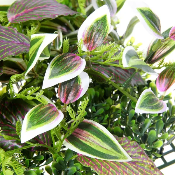Pflanzenwände^DecoWoerner Künstliches Fittonia-Buchs-Paneel 25 X 25 Cm grün