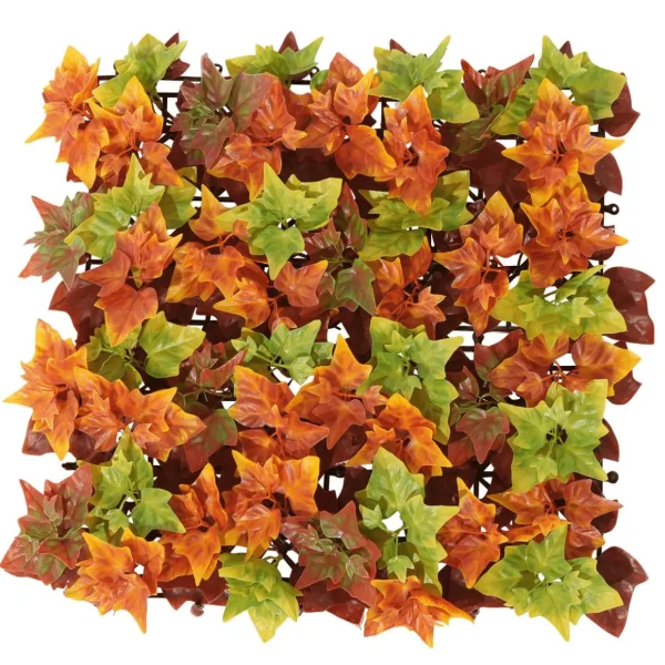Herbstdeko | Pflanzenwände^DecoWoerner Künstliches Herbstblätter-Paneel, 50 X 50 Cm braun